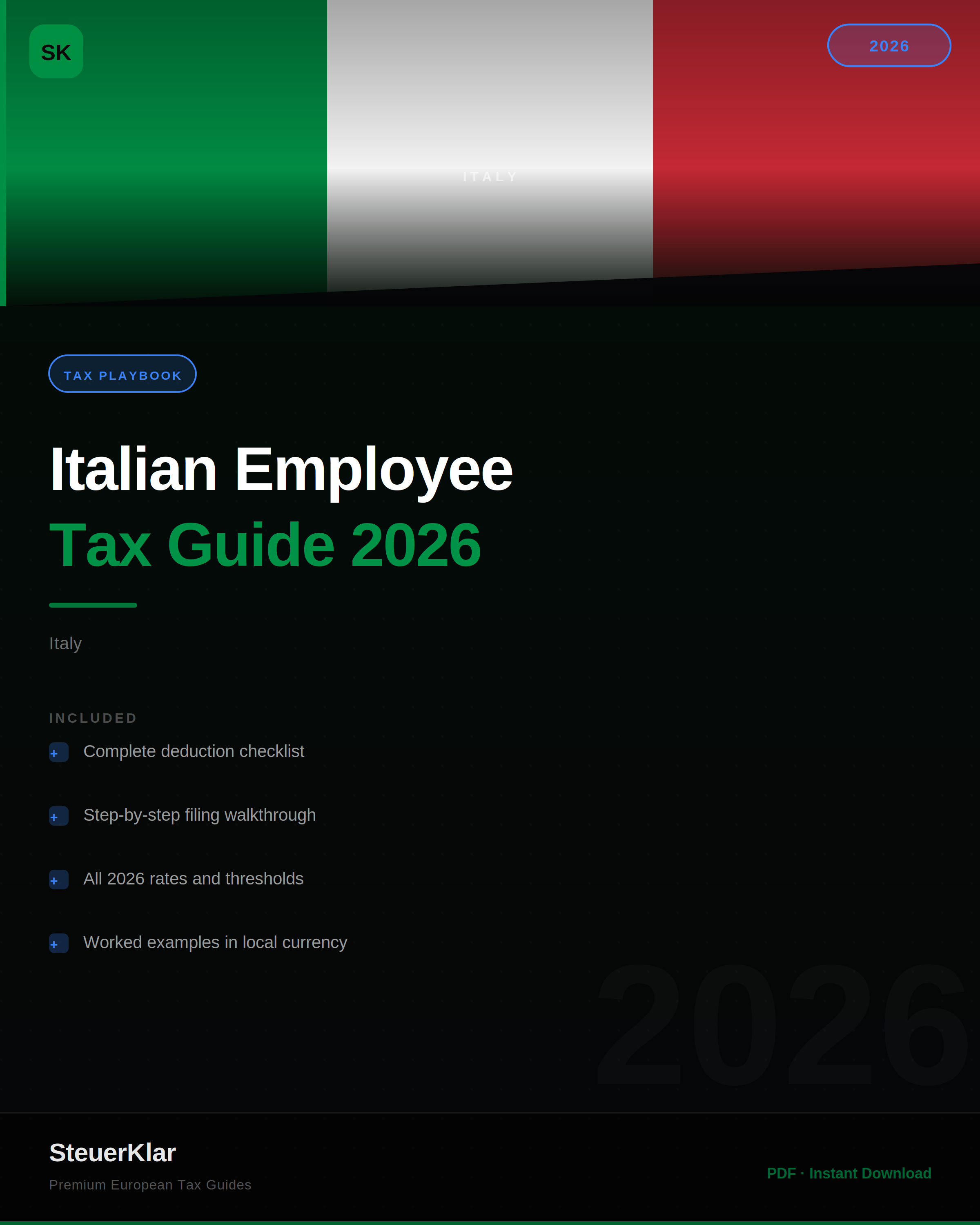 Tax Playbook Italy